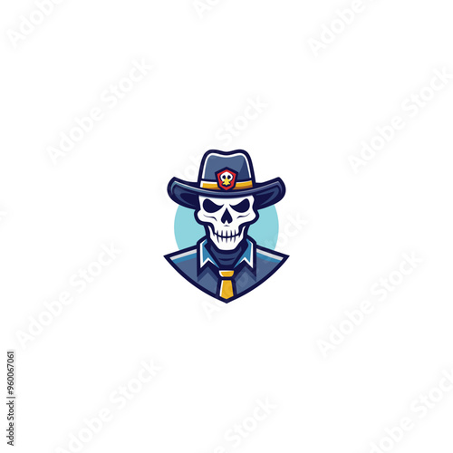 skeleton with hat