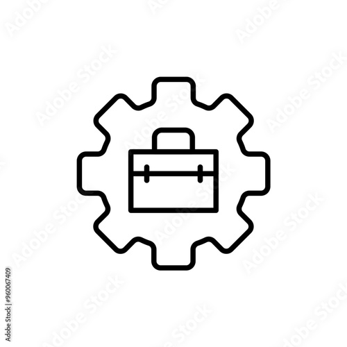 Work management outline icons, accounting minimalist vector illustration ,simple transparent graphic element .Isolated on white background