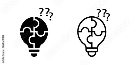 problem solving icon on white background