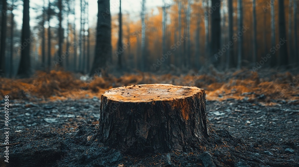 The forest was cut down. The forest was cut down.