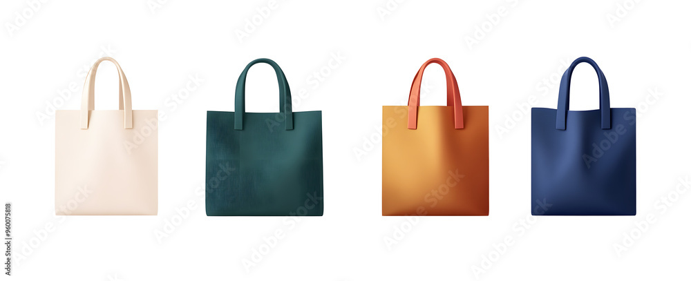 Set of reusable shopping bag mockup. Various eco friendly fabric bags with empty copy space for design and print. Package templates. Realistic 3D vector illustration collection isolated on background Set of reusable shopping bag mockup. Various eco friendly fabric bags with empty copy space for design and print. Package templates. Realistic 3D vector illustration collection isolated on background