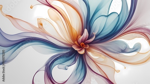 abstract background with flowers