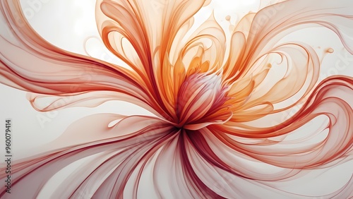 abstract background with flowers