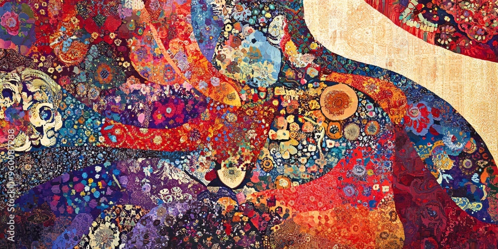 Abstract background in ethnic style Abstract background in ethnic style