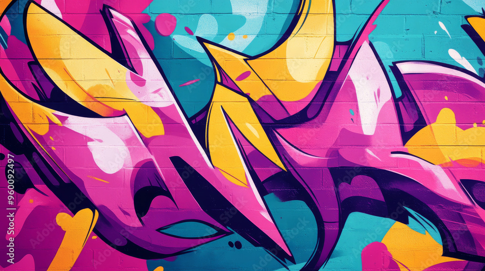 A colorful background with a street art style, perfect for adding a modern touch to your designs. A colorful background with a street art style, perfect for adding a modern touch to your designs.