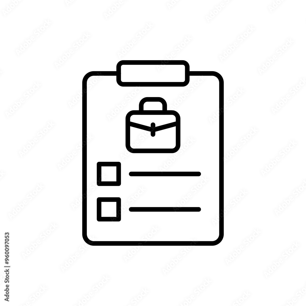 Job vacancy outline icons, minimalist vector illustration ,simple transparent graphic element .Isolated on white background Job vacancy outline icons, minimalist vector illustration ,simple transparent graphic element .Isolated on white background