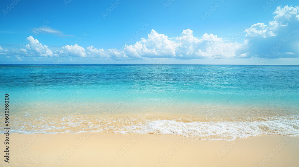 Tranquil Beach with Clear Blue Sky Tranquil Beach with Clear Blue Sky