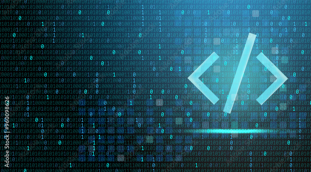 Coding Background With Binary Number Programming Code Developer Web Coding Background With Binary Number Programming Code Developer Web