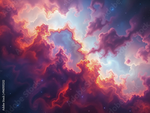 Colorful desktop background with flowers and simple colors 