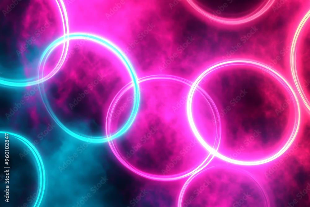A neon lighting background with overlapping circles of neon pink and cyan, forming a dynamic, energetic pattern that bursts with color. A neon lighting background with overlapping circles of neon pink and cyan, forming a dynamic, energetic pattern that bursts with color.