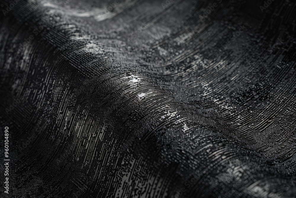 A dark black textured surface with a faint, brushed metallic finish. The texture adds a sleek, modern touch with a subtle sheen. A dark black textured surface with a faint, brushed metallic finish. The texture adds a sleek, modern touch with a subtle sheen.