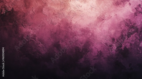 rose pink background with marbled vintage black grunge texture border photo