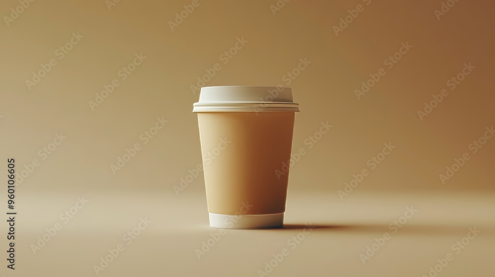 A coffee cup is sitting on a table A coffee cup is sitting on a table