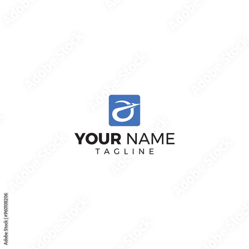 Modern initial based logo design for airline, travel agency, logistics brand and transportation business.