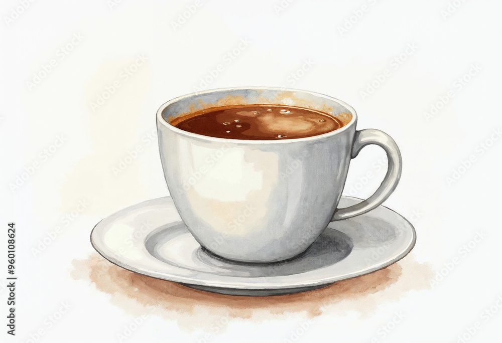 Close-up front view of cup of coffee illustration, cartoon
Close-up front view of cup of coffee illustration, cartoon
