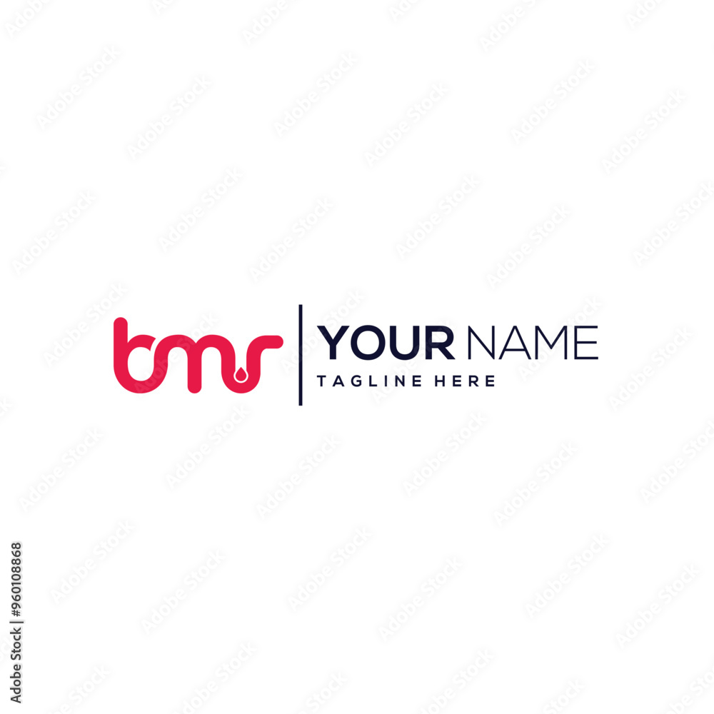 BMR modern abstract based letter mark logo. BMR modern abstract based letter mark logo.