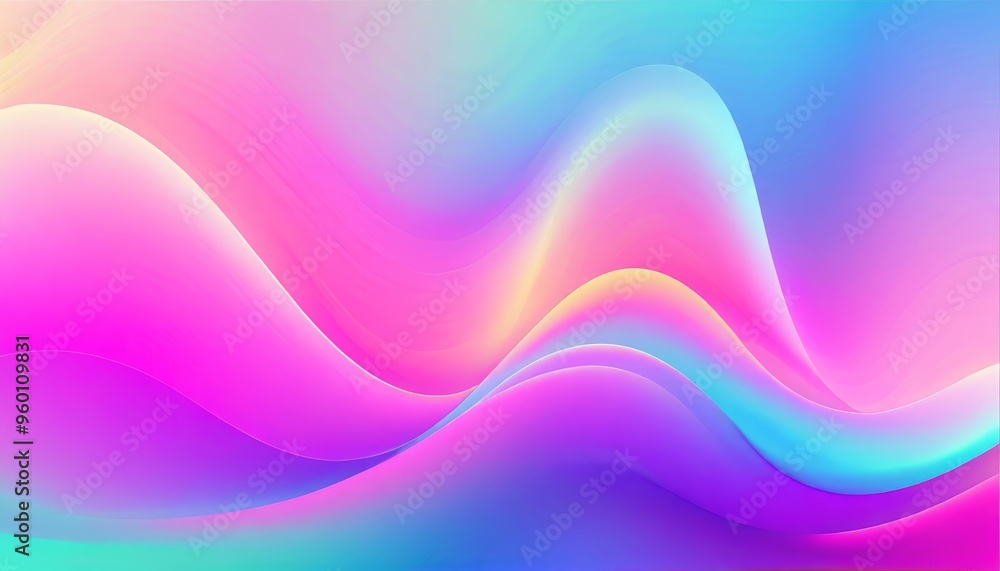 Abstract background with vibrant pink, blue and yellow wavy lines. Abstract background with vibrant pink, blue and yellow wavy lines.