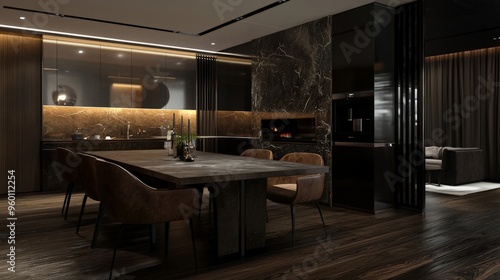 Wallpaper Mural Modern custom furniture interior featuring tailor-made solutions and sleek aesthetics Torontodigital.ca