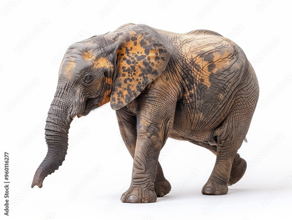 Fototapeta premium elephant on a white background
