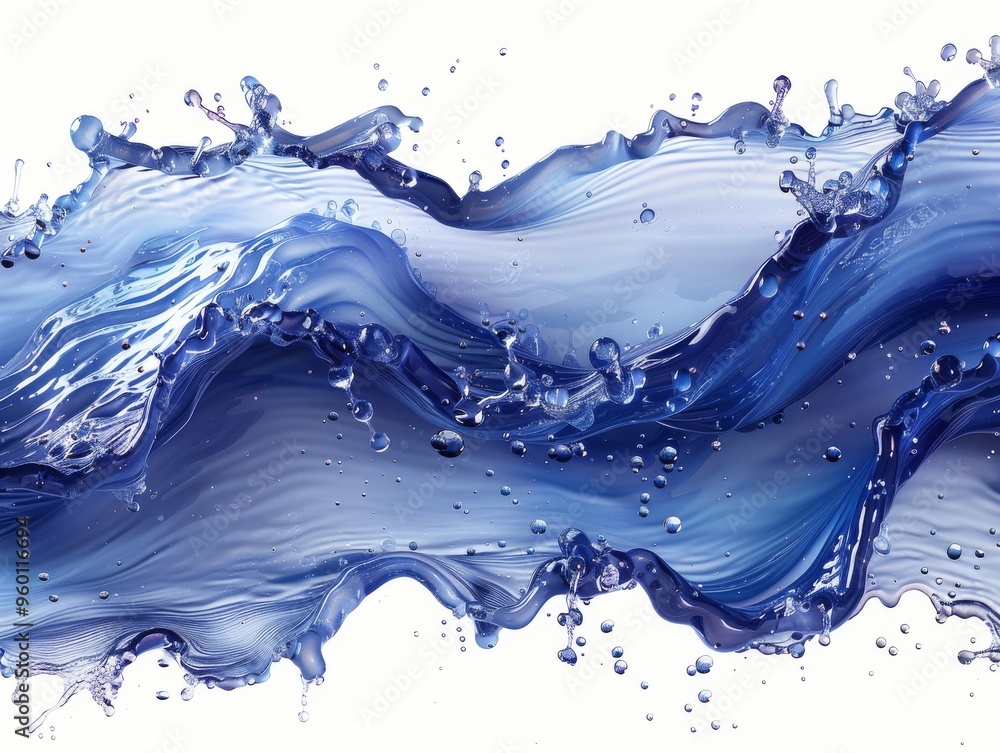 water splash on a white background water splash on a white background