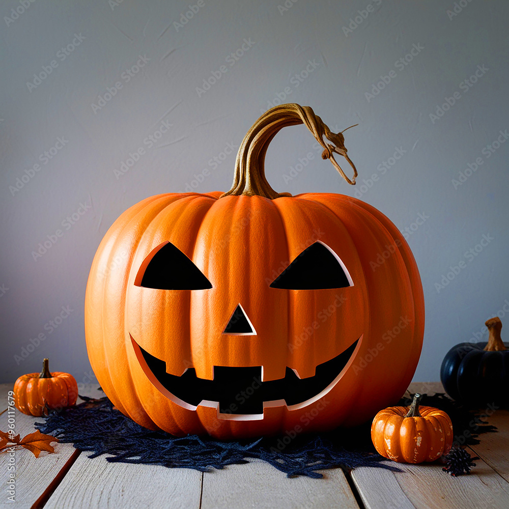 Halloween pumpkin on a white background Halloween pumpkin on a white background