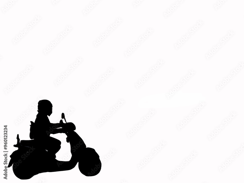 Fototapeta premium graphics, motor, transport, movement, two-wheeler, white backgro