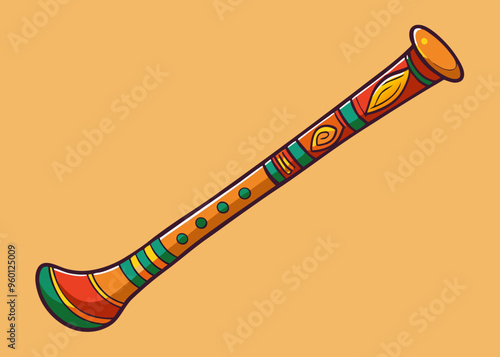 Hand sketched didgeridoo
 photo