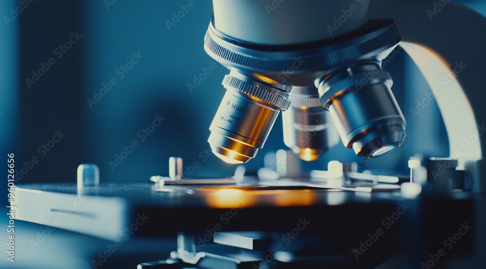 Professional Laboratory Microscope Close-up for Scientific Research Professional Laboratory Microscope Close-up for Scientific Research