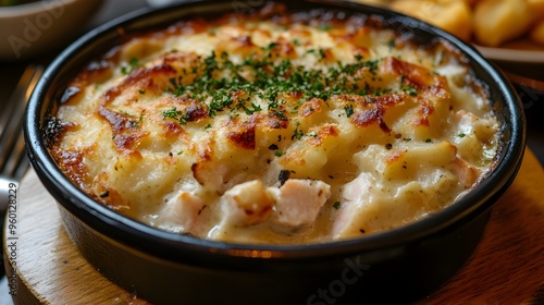 Savory Fish Pie with Crispy Potato Topping a Delectable Homemade Dish Filled with Flavors