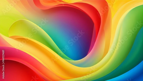 Abstract colorful waves background.