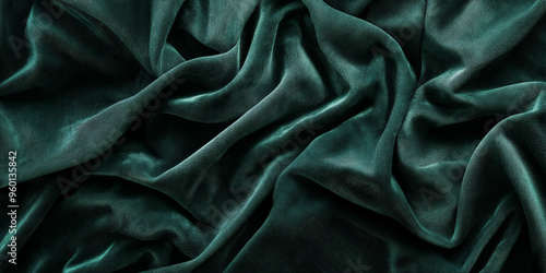A dark green textured surface with a soft, velvety texture, similar to the feel of rich, plush fabric.