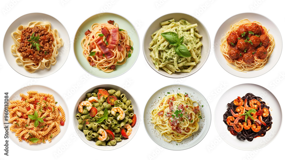 PNG Italian pasta element set, transparent background PNG Italian pasta element set, transparent background