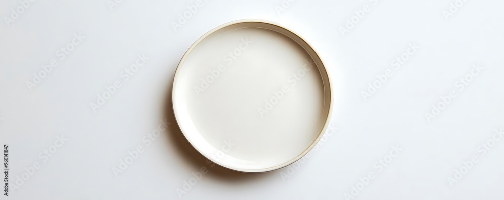 Empty Ceramic Plate Photo - Simple, Minimal, Modern Table Setting Empty Ceramic Plate Photo - Simple, Minimal, Modern Table Setting