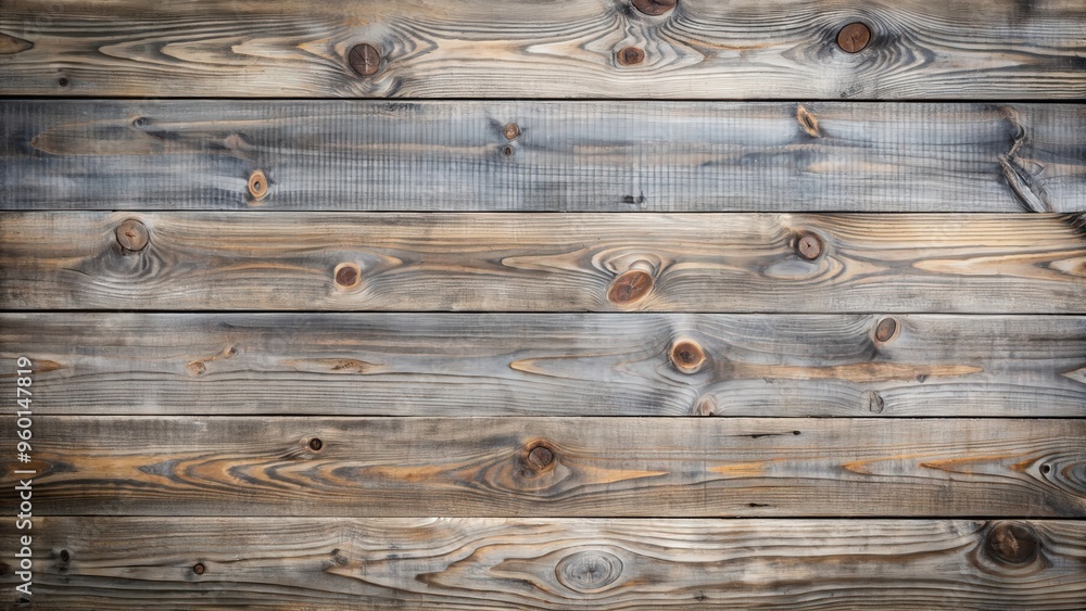 Fototapeta premium Empty old gray wooden boards background for rustic design