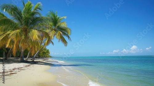 Tropical Paradise Beach in the Caribbean