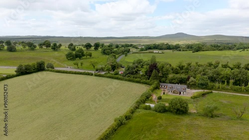 Aerial view of the Rosscor area in Enniskillen, Northern Ireland photo