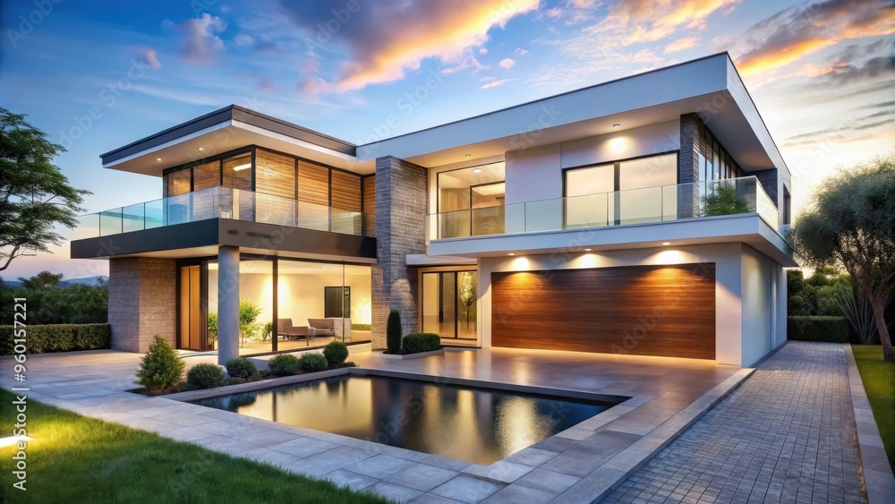 Dreamy concept of a modern and luxurious dream house Dreamy concept of a modern and luxurious dream house