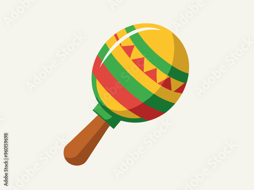 Maracas Icon on Transparent Background