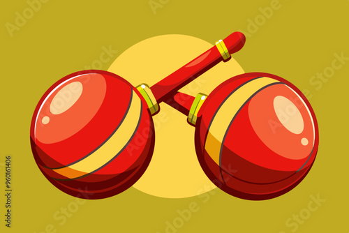 Castanets. Musical instrument.
