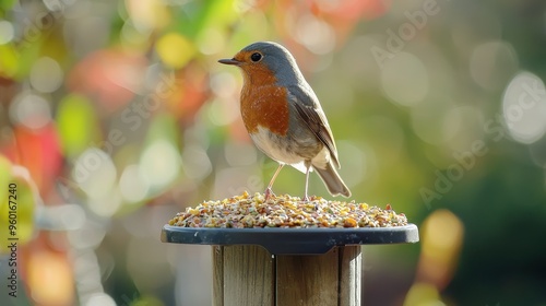 2h getting food form the bird feeder