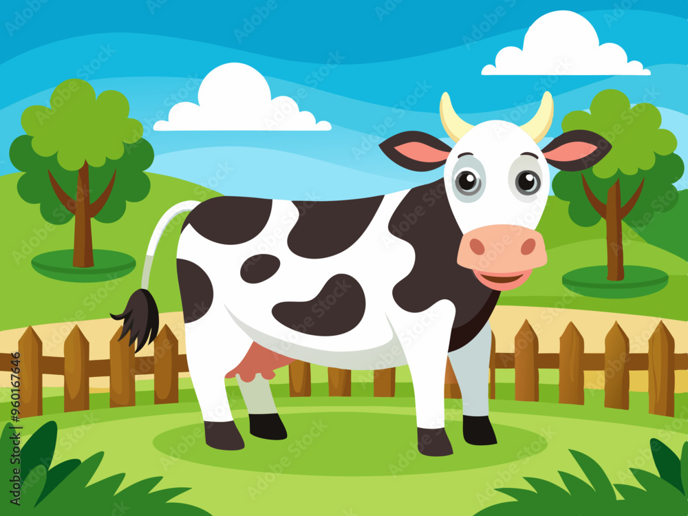 Happy Cow Grazing Happy Cow Grazing