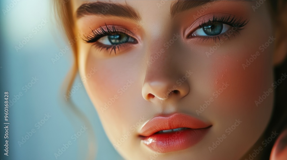 Professional Makeup Artist Applying Blush Close-Up Professional Makeup Artist Applying Blush Close-Up