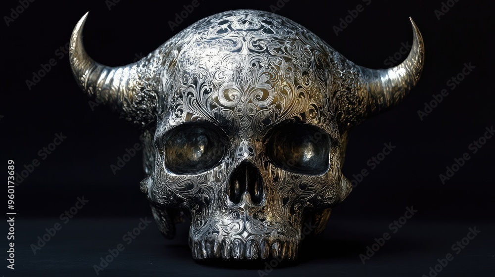 Damascene Skull Damascene Skull