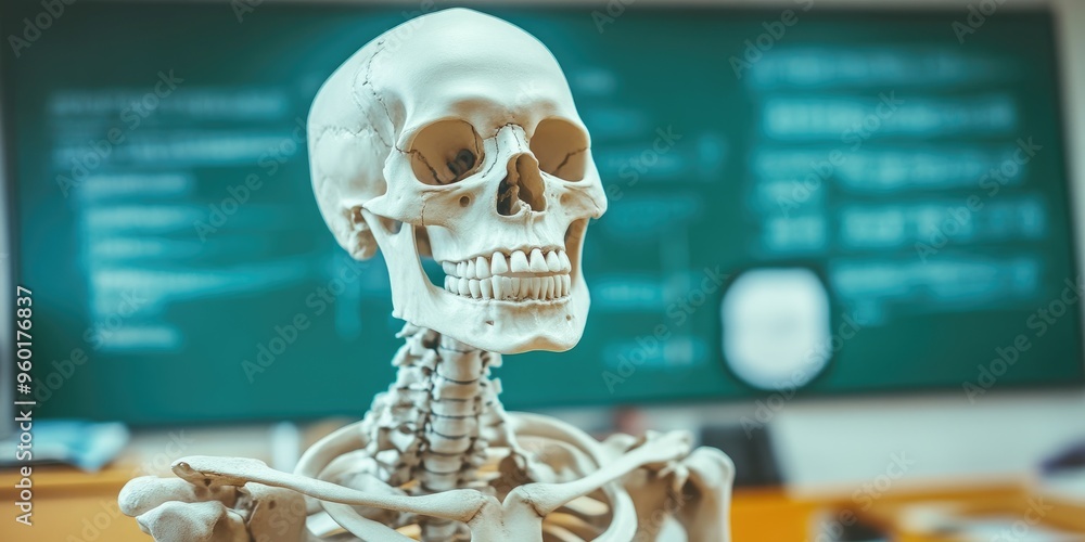 Human Skeleton Educational Model in Science Lab Human Skeleton Educational Model in Science Lab