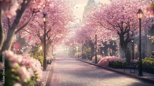 Pink Blossom Street