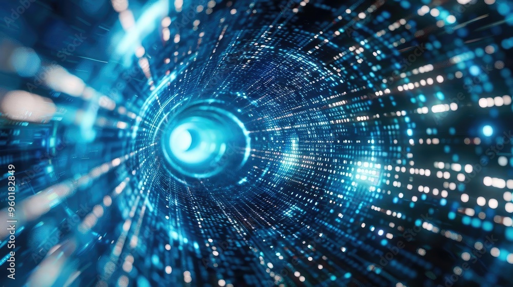 A captivating image showcasing the beauty of digital light trails in a futuristic tunnel, evoking a sense of speed and depth. A captivating image showcasing the beauty of digital light trails in a futuristic tunnel, evoking a sense of speed and depth.