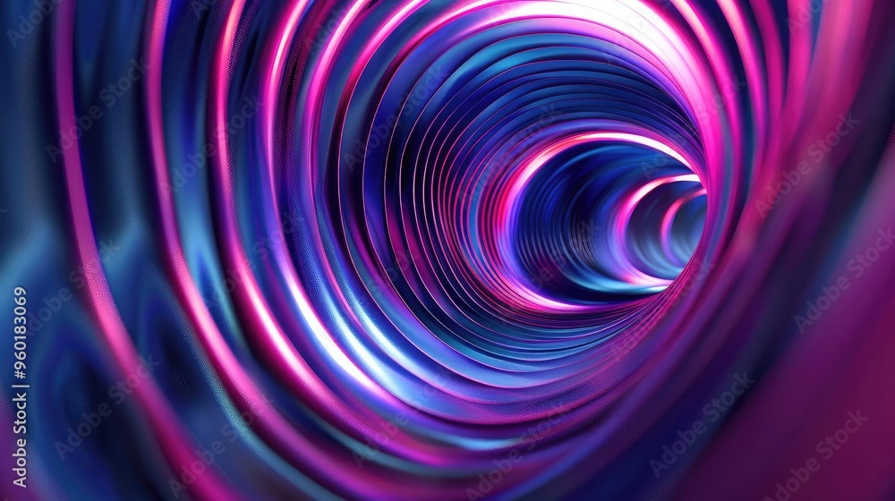 A vibrant abstract tunnel with swirling colors of pink and blue, creating a mesmerizing visual effect. A vibrant abstract tunnel with swirling colors of pink and blue, creating a mesmerizing visual effect.