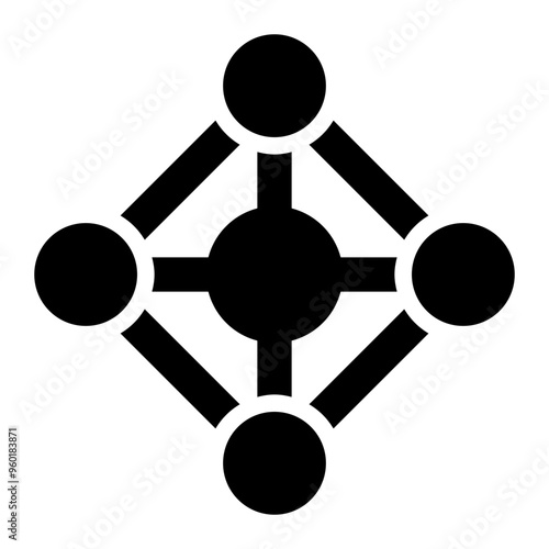 network, internet, computer, iot, internet of things solid or glyph icon