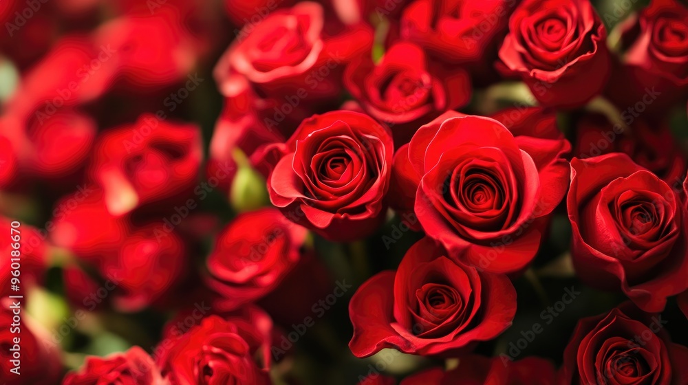Romantic Red Roses in Perfect Bloom Romantic Red Roses in Perfect Bloom