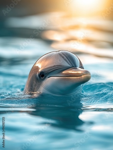 dolphin isolated on summer background